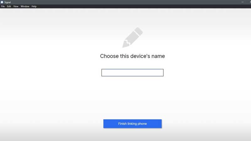 Signal App Device Name