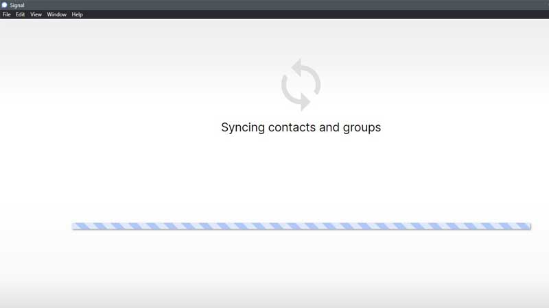 Signal App Contacts and Groups Sync