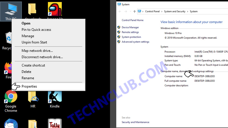 Windows 10 PC Name