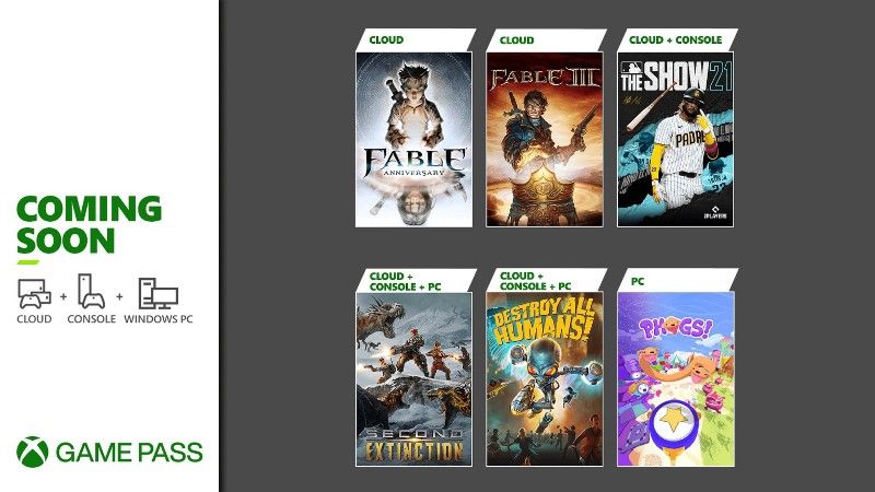 Fable Anniversary, Destroy All Humans download Xbox Game Pass