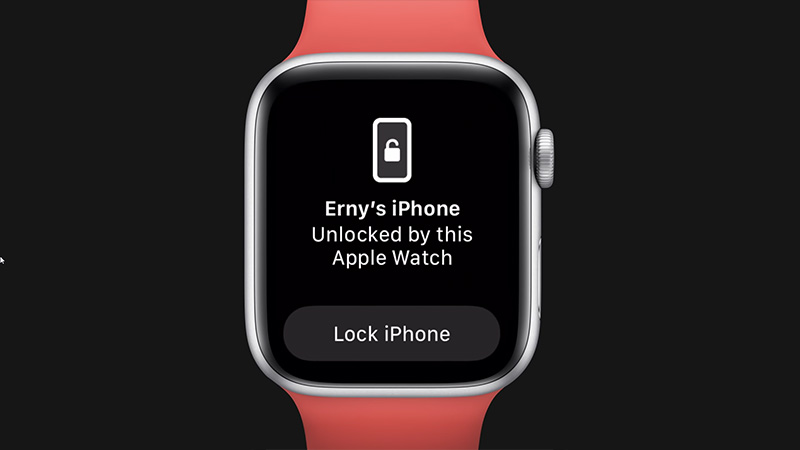 Unlock iphone Apple Watch Face Mask