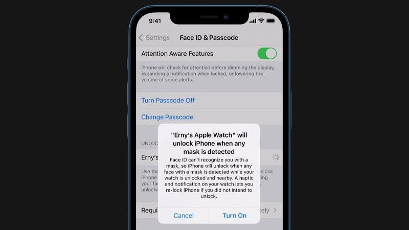 Unlock Iphone With Apple Watch While Wearing Face Mask
