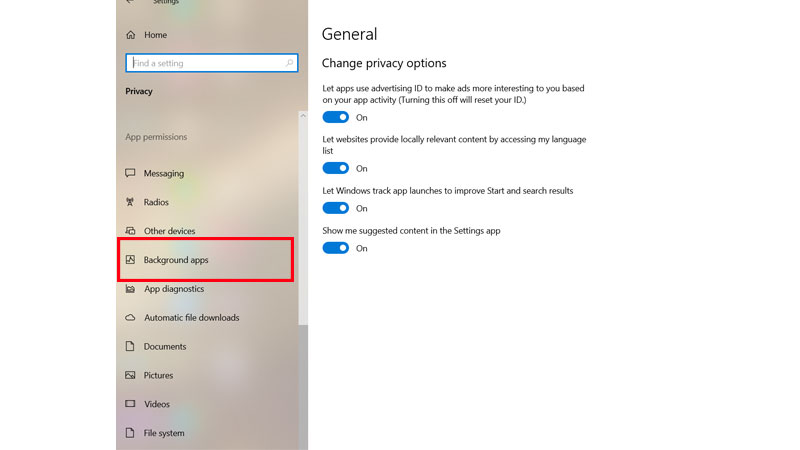 How to close background application in windows 10