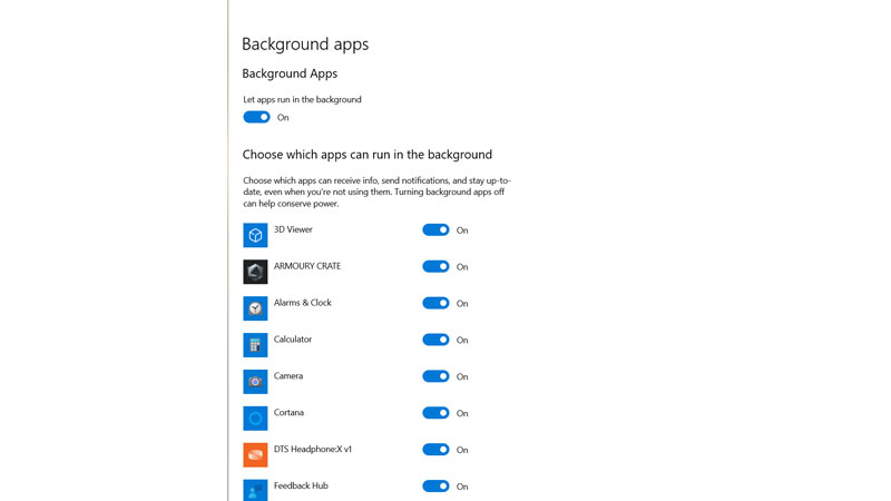 How to close background application in windows 10