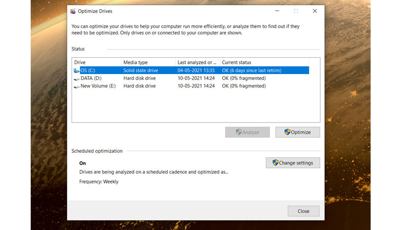 How to defrag hard drive windows 10 