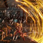 Dolmen - Close range weapon in action