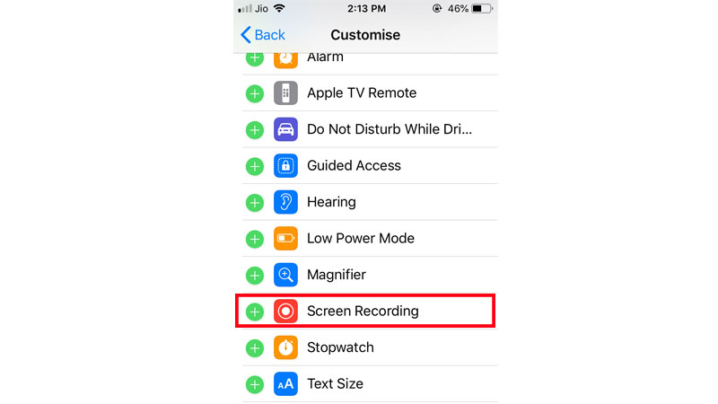 how to screen record in iphone, ipod, ipad