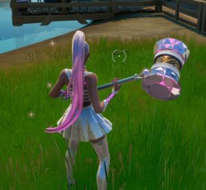 Ariana Grande themed pickaxe