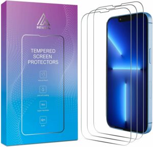 HIWILL iPhone 13 Pro Screen Protector, iPhone 13 Screen Protector, 6.1 Inch 3 Pack Tempered Glass