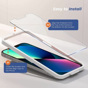Mkeke Compatible with iPhone 13 Screen Protector iPhone 13 Pro Glass Screen Protector