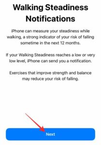 Use iOS 15 Fall Prevention on iPhone 13