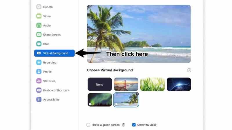 Virtual Background in Zoom