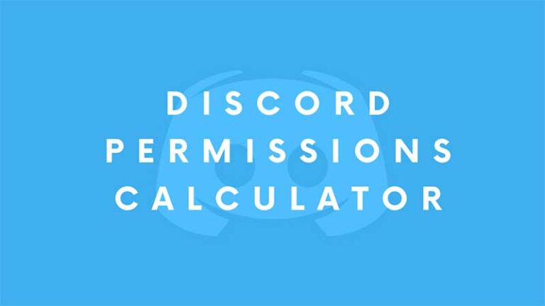 Discord Permissoin Calculator