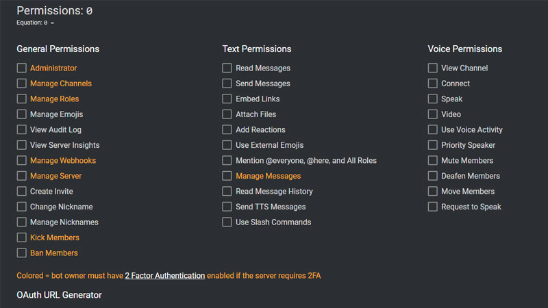 Discord Permissoin Manager