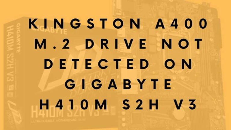 Gigabyte H410 NVM Compatibility