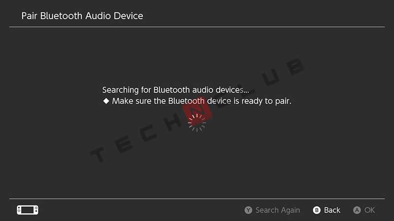 Switch Bluetooth Settings