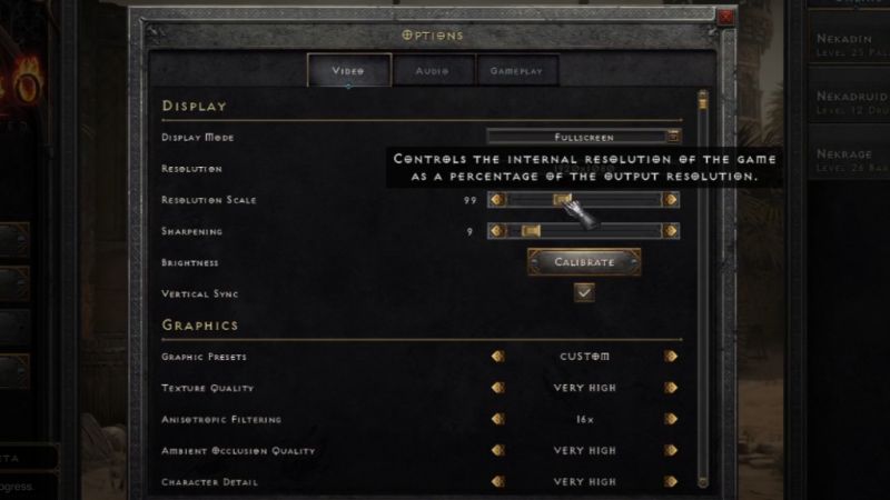 Diablo 2 Resurrected increase FPS