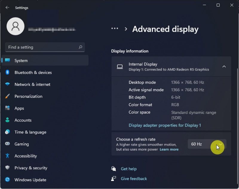 How to Enable Dynamic Refresh Rate in Windows 11
