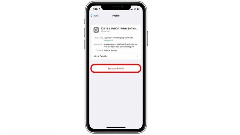 How to uninstall iOS 15 Beta without Computer