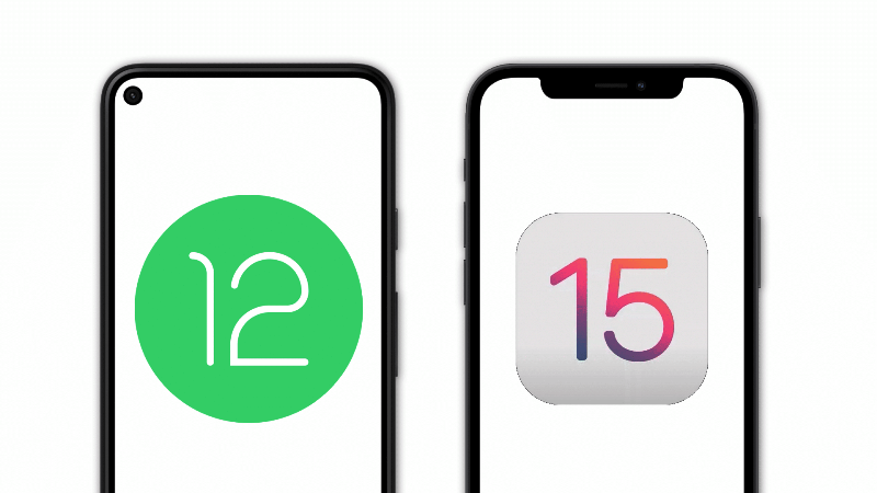 android 12 vs ios 15 features