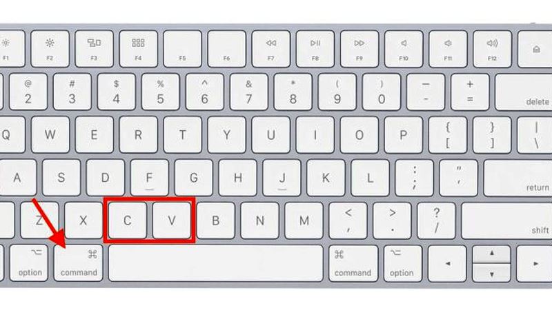 copy paste on macbook pro