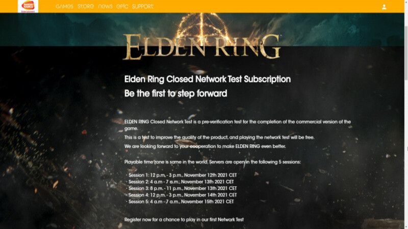 elden ring closed beta dates and times