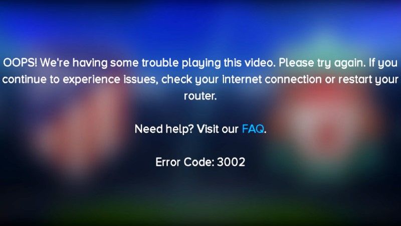 fix paramount plus error code 3002