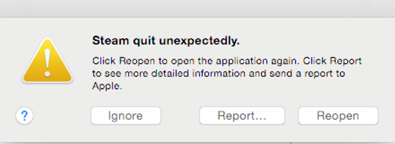 fix steam quit unexpectedly error