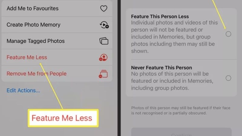 how to hide unwanted photos in memories on ios 15 (iphone 13)