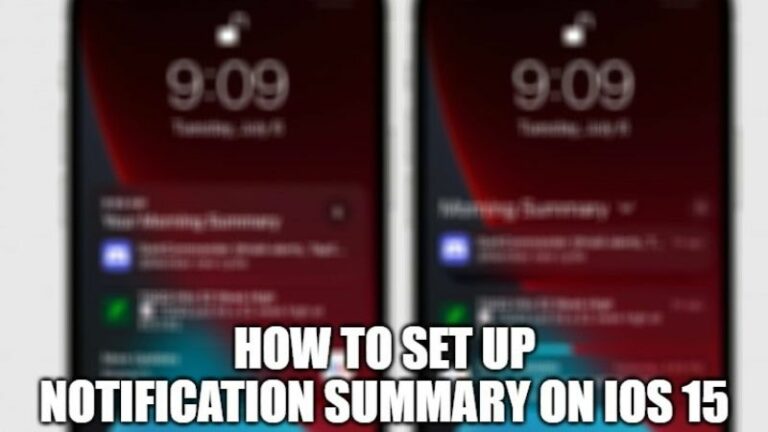 how to set up notification summary on ios 15