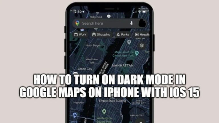 how to turn on dark mode in google maps on iphone with ios 15