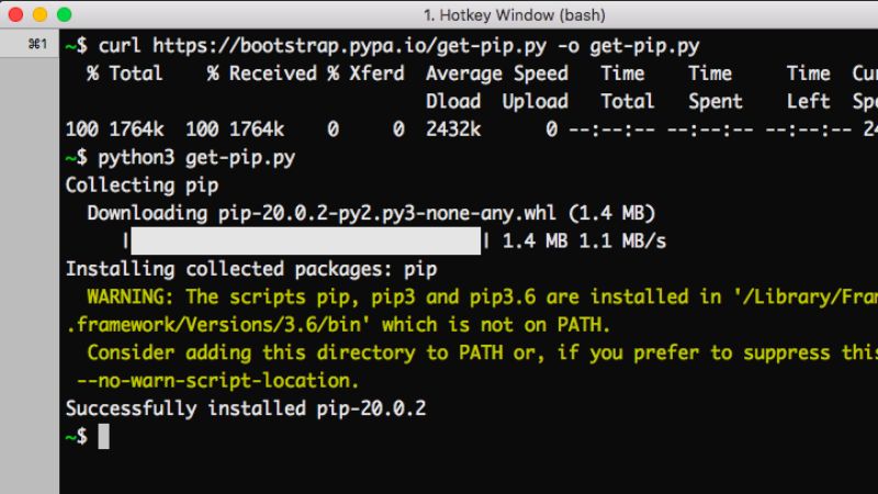 install pip on mac monterey