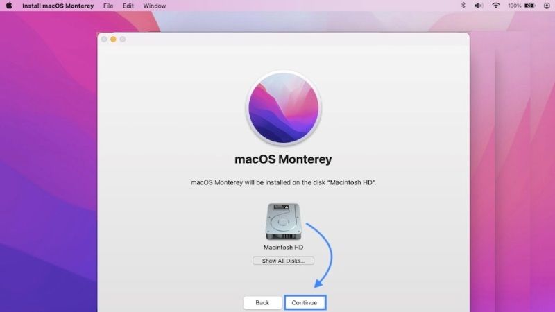 mac monterey cannot be installed on macintosh hd