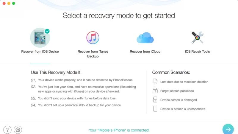 phonerescue for ios 15 to recover data from iphone 13