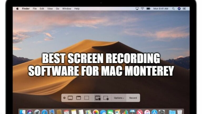 best screen recording software for mac monterey