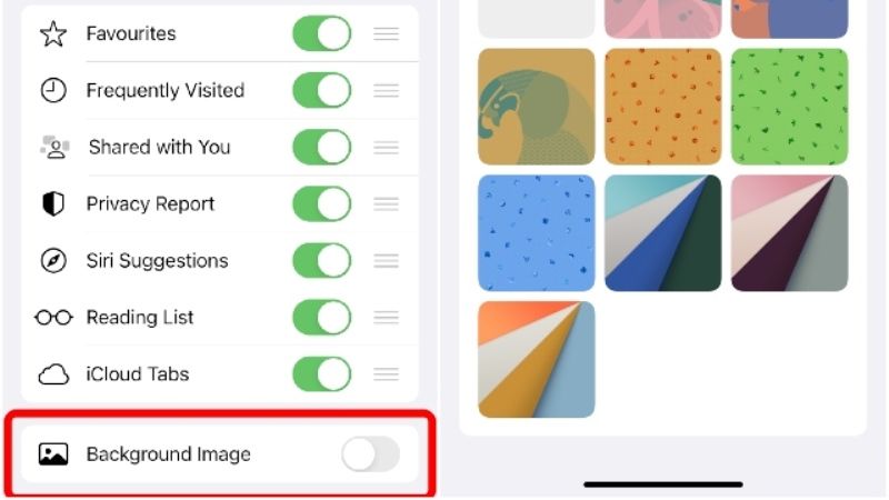 change safari background in ios 15