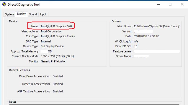 check graphics card on windows 10
