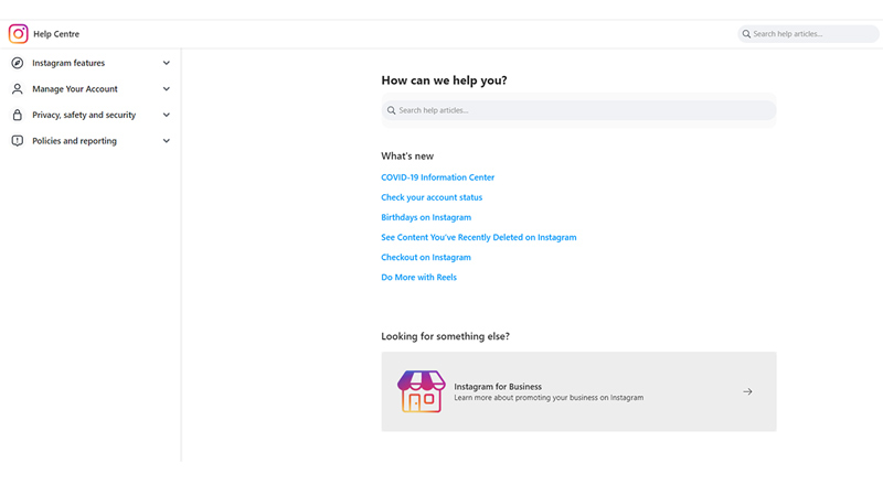 contact instagram support