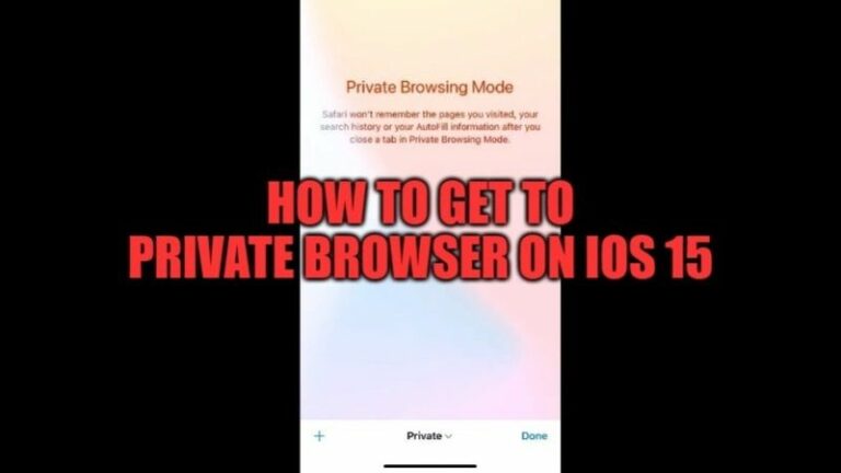 how to go to private browser on ios 15