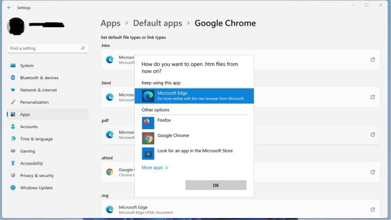 how to make google chrome as default browser in windows 11