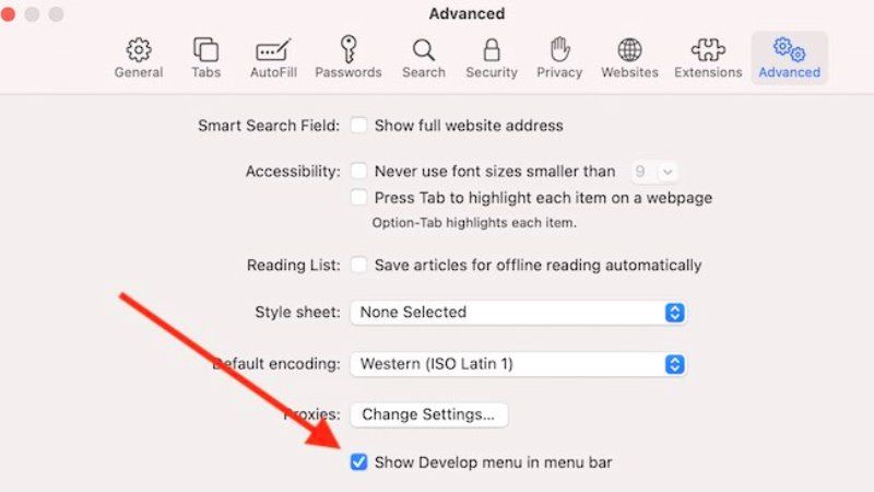 inspect element on mac monterey