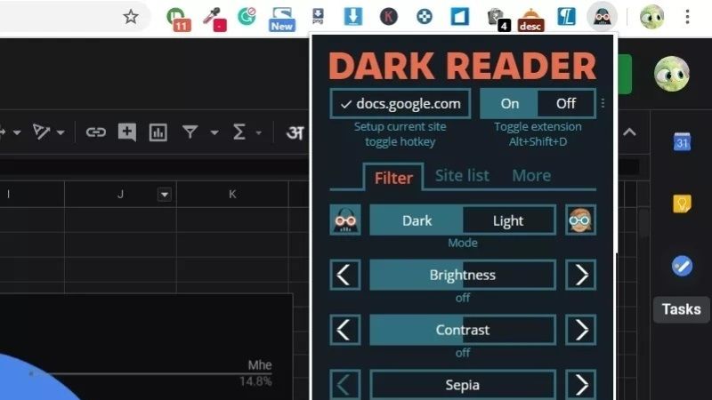 dark reader best dark mode extensions for google chrome
