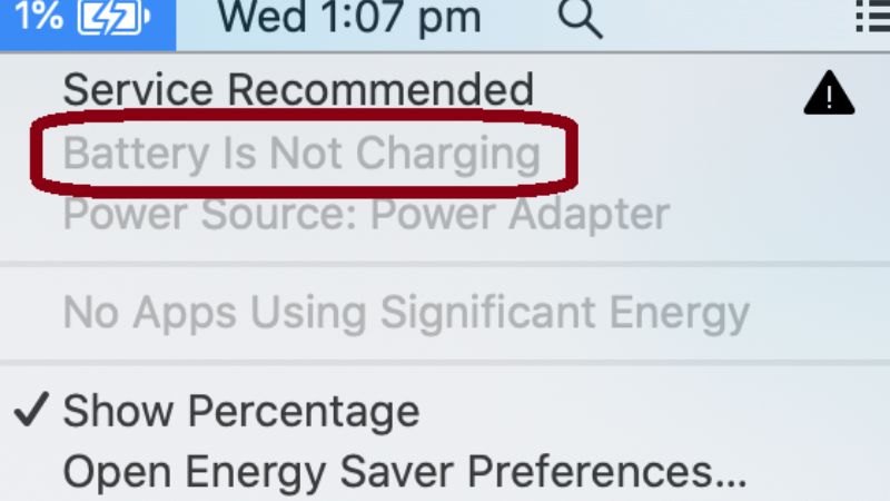 fix mac battery not charging