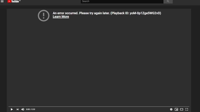 fix youtube tv an unhandled error has occurred