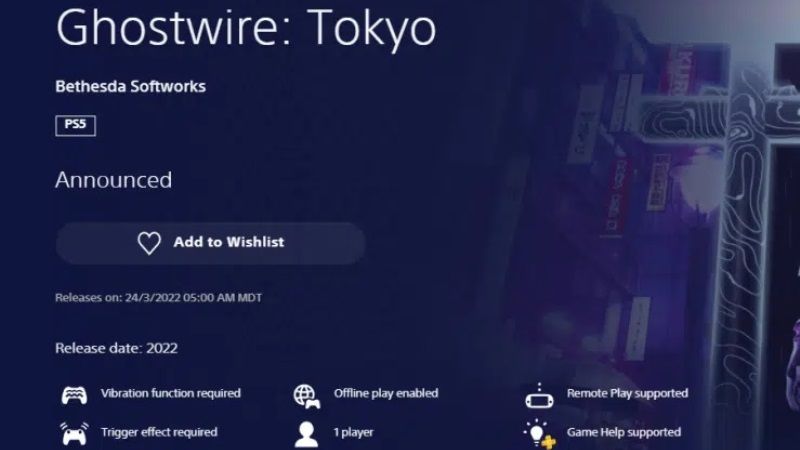 ghostwire tokyo release date leaks