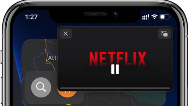 make netflix small screen on iphone