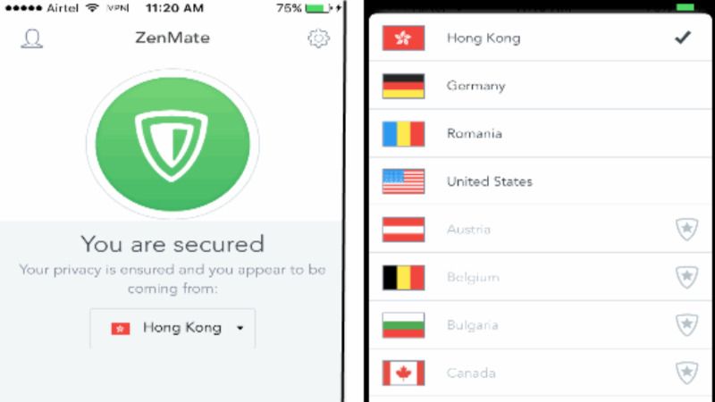 zenmate vpn iphone