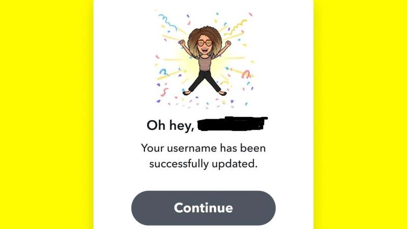 change your username on snapchat