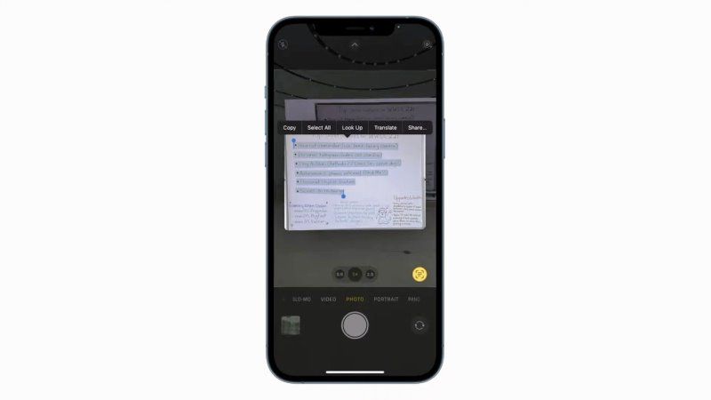 copy text from a picture on ios 15