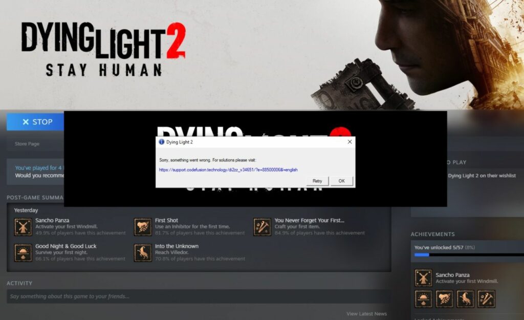 fix currently your game purchase cannot be re-validated in dying light 2
